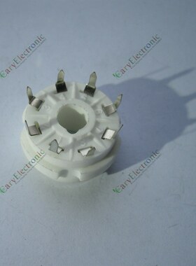 八脚PCB陶瓷电子管GZC8-Y-2镀银管座适6V6 5Z2P 6j8p EL34 KT88等