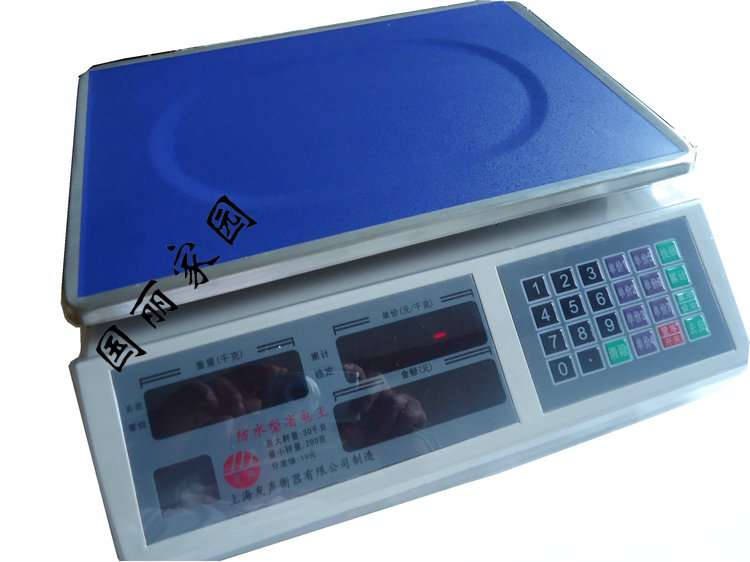 上海友声防水计价秤/海鲜秤/菜场秤/电子秤/电子称/30kg秤