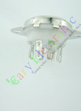 八脚陶瓷电子管镀银管座GZC8-Y-3适6550 EL34 KT88 6V6 6n5p等