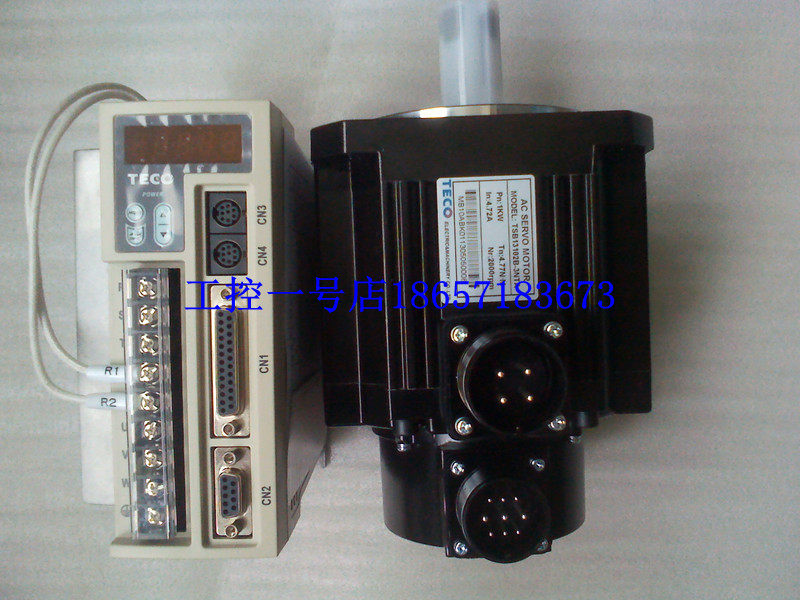 全新台湾东元伺服电机1KW JSMA-MB10ABK01+驱动器JSDEP-30A套装