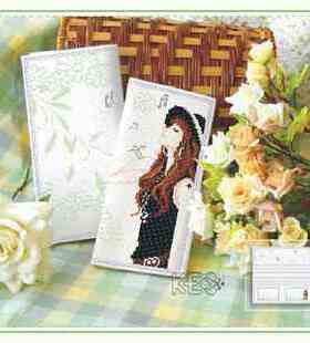 纯手工钱包成品  KEC 十字绣 卡通 女长款现货 8151 青春旋律包邮