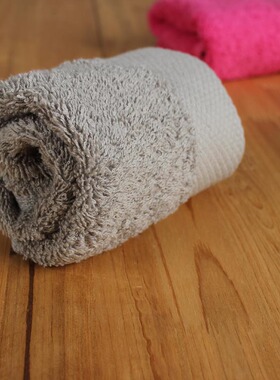 纯棉方巾35x35cm灰色方巾粉色方巾定制logo绣字酒店宾馆毛巾定制