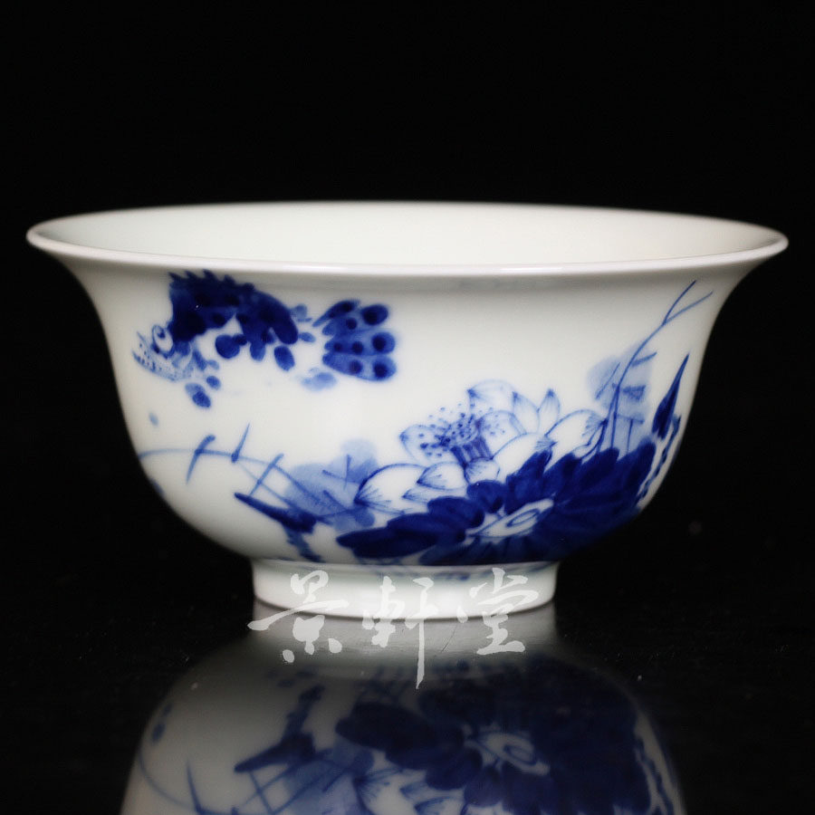 京德茶器 贵和祥茶具 京德 贵和祥 京德珍藏 青花和为贵茶杯