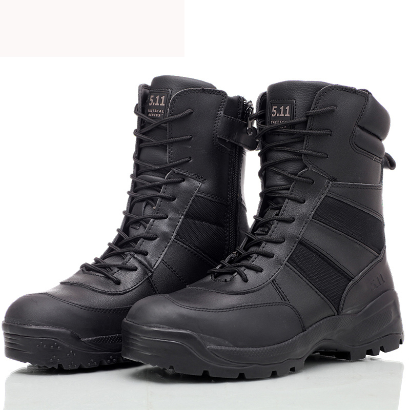 Boots militaires pour homme en Nylon + cuir - augmenter - Ref 1402693 Image 3