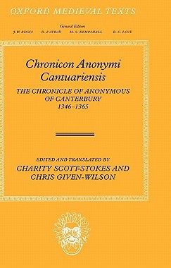【预售】Chronicon Anonymi Cantuariensis