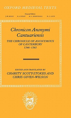 【预售】Chronicon Anonymi Cantuariensis