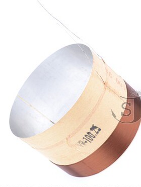 竞颖配件 100.25芯ASV圆线低音喇叭线圈 100.25白铝低音音圈