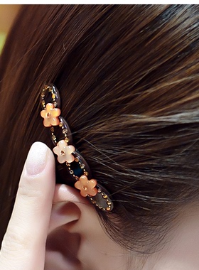 C883 专柜韩国进口发饰头饰Angelrena小花卉发夹边夹刘海夹