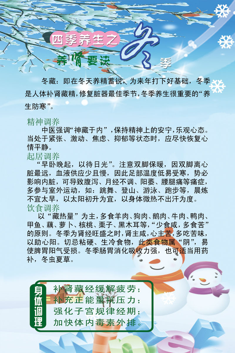 海报印制350养生展板素材854四季养生之养肾要决psd