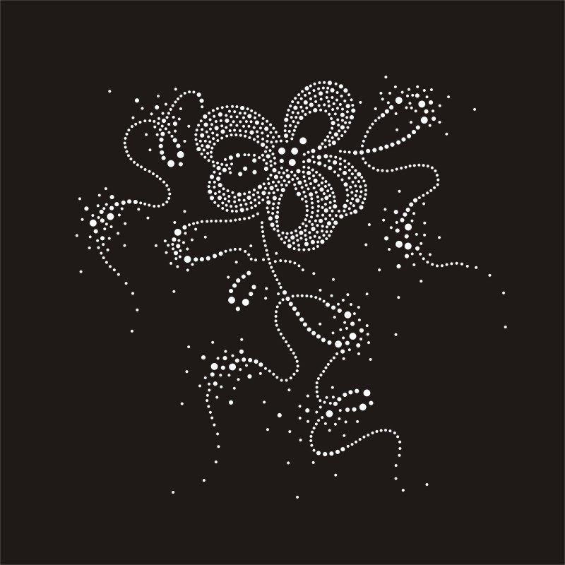 烫钻图烫钻烫图成品图胸前大图毛衣烫钻水钻烫图diy715