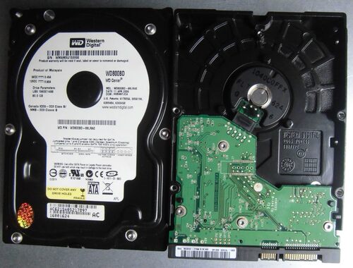 WD/西部数据wd800BD/bb台式机硬盘80GB串口实物图 - 封面