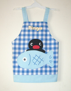 包邮可爱吃饭幼儿园围裙宝宝幼小男孩儿童日本卡通韩版时尚画画衣