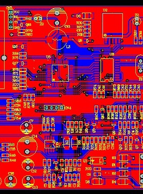 sim900s模块pcb SIM900S设计STM8S207 LM2576 RS485 SIM卡 HT9270
