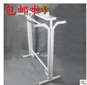 高档不锈钢双杠衣架 双杠落地展示架 服装货架服装店展示架中岛架