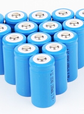 16340锂电池大容量激光灯镜器手电筒绿外线3.7V充电电池