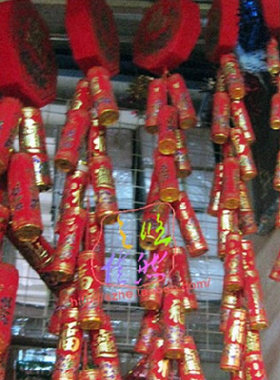 爆竹仿真炮竹新年布置挂饰鞭炮
