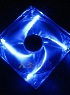 蓝色发光LED灯14CM机箱电源风扇 大风量 RL4B S1402512H  12V 5V
