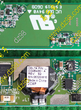 DELTA台达 D24B4301 升压电源模块 输入DC16V-36V 出43V 升压模块