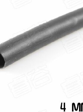 4MM 热缩管 黑色 热收缩管 电缆连接 热缩套管一米