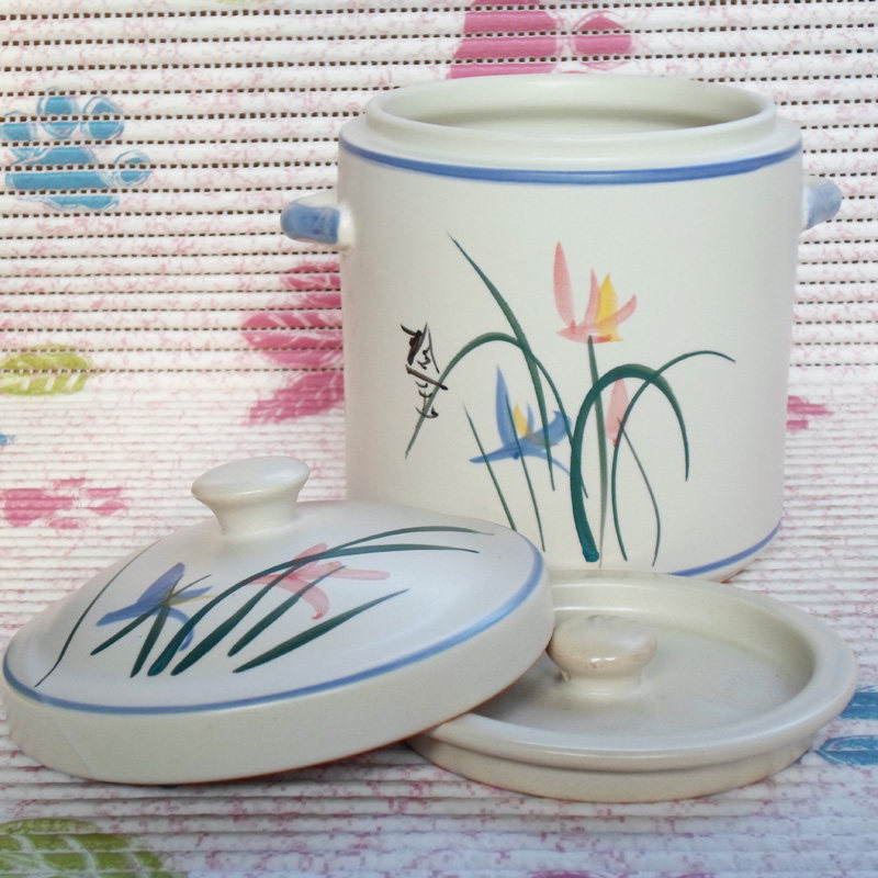 可明火陶瓷炖盅 珍宝品牌砂锅 双耳双盖陶锅