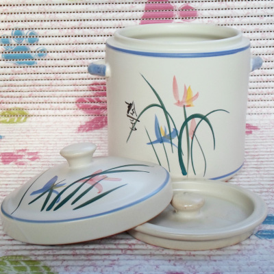 可明火陶瓷炖盅 珍宝品牌砂锅 双耳双盖陶锅