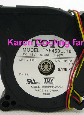全新原装NIDEC 6025 12V 0.33A TYF450LJ10 D06F-12B3S1 11B风扇