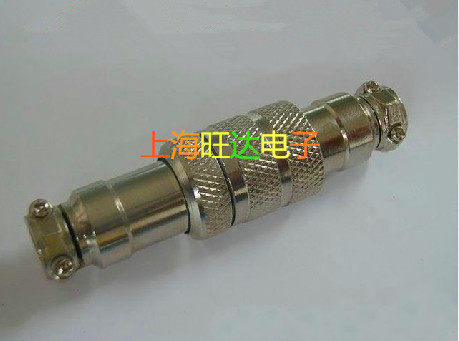 重强航空插头插座 GX16-2芯3芯4芯5芯6芯7芯8芯 对接式16mm连接器