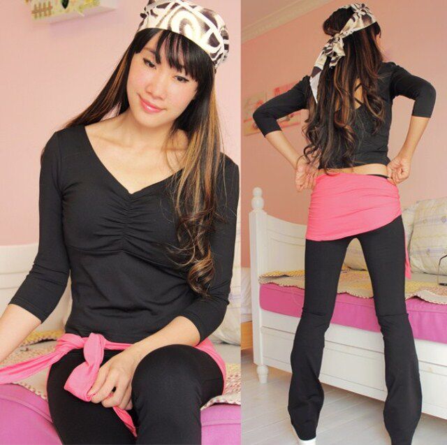 20145新款！送围裙正品运动JennyQ健身服/健美/跳操／肚皮舞比赛