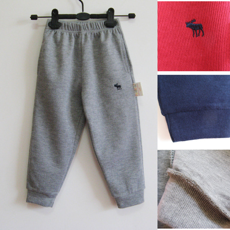 麋鹿外贸舒适宝宝纯棉单裤子