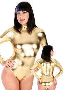 丝袜美姬  涂胶包臀半包紧身衣 新款上市纯色亮片薄款超赞