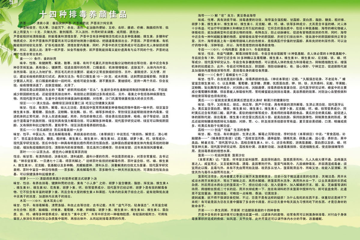 606海报印制海报展板素材797美容排毒养颜版面