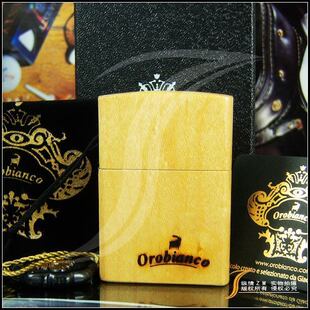 2007年意大利精品OROBIANCO木壳机美国正版 原装 ZIPPO打火机 正品