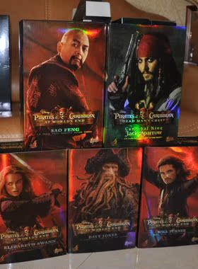 hottoys  ht 1:6 加勒比海盗章鱼船长威廉伊丽莎白酋长萧峰魔盗王