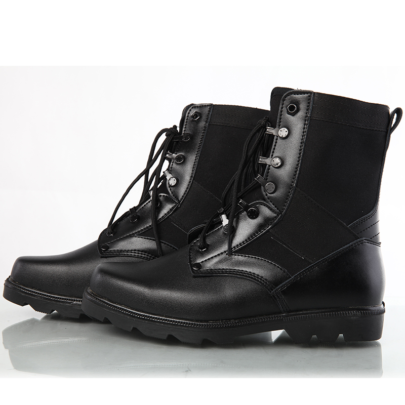 Boots militaires pour homme en pu + mesh - respirant - Ref 1402670 Image 1