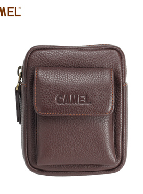 【非卖品】camel骆驼 男士腰包 正品 牛皮腰包 MB018042-02