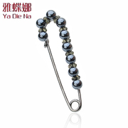 Ya na Korea Crystal rhinestone brooch pin brooch Pearl pin best selling Q0320