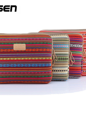 民族风情笔记本电脑内胆包适用macbookPro14寸ipad10.2小新Air13.3微软12寸SurfaceGo3华为Xpro惠普星小米15