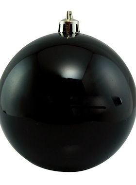 3cm到50cm黑色圣诞球圣诞树装饰球亚光亮光商场超市KTV橱窗布置