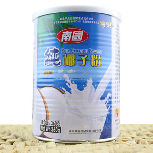 满2罐起包邮南国 纯椰子粉360g克 罐装 型早餐代餐粉海南特产