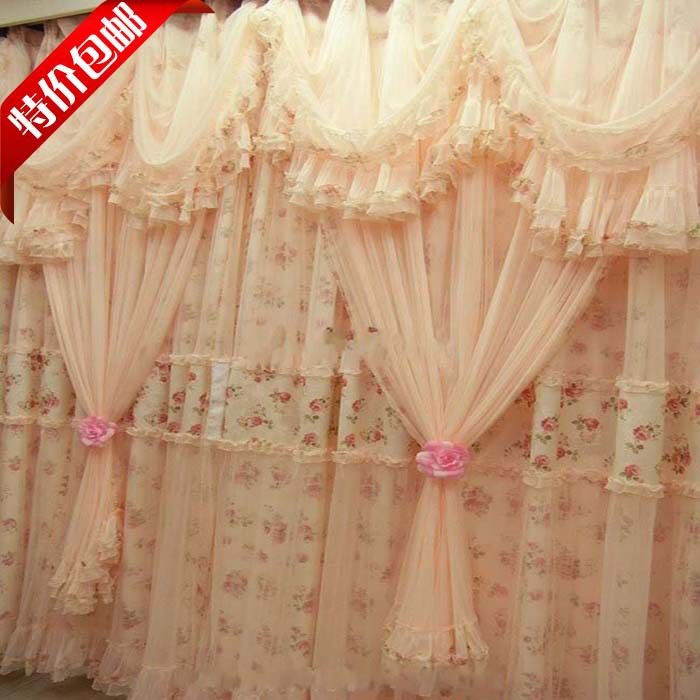 高档/田园/韩式/蕾丝窗帘 成品/客厅/卧室/婚房窗帘  风韵特价