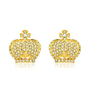 Mu-Mu-imitation jewelry-grade Crown earrings temperament sweet ladies fashion earrings diamond earrings, Japan and South Korea 74