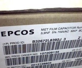 原装薄膜电容西门子EPCOS B32672L8392J