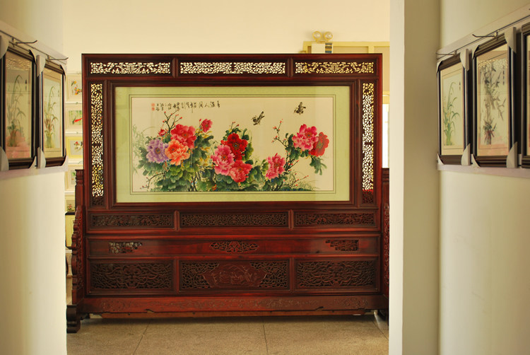 苏绣双面绣屏风苏州刺绣刺绣画纯手工开业礼物大摆件商务礼品创意