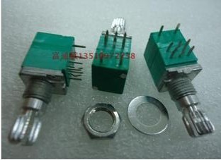R097GS双联带开关B10K 精密音量电位器15MMKQ
