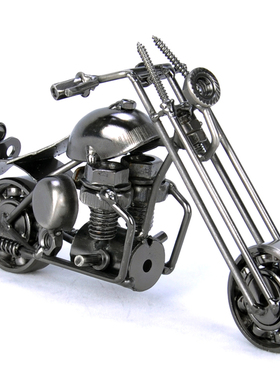 铁制工艺品摩托车模型童装店酒吧