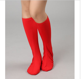 舞蹈靴套表演靴套儿童成人鞋套新长筒鞋套弹力靴套演出鞋套