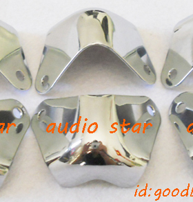 （送螺丝）店主极力推荐抛光镀铬音箱包角金属包角铁包角