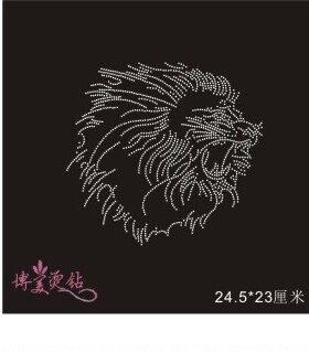 狮子烫图可换色中东钻