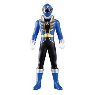 【孩仕宝】玩具模型 海贼战队 豪快者 豪快兰 蓝色队员人偶 软胶