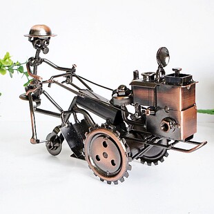 包邮 创意结婚礼物铁艺拖拉机 婚庆婚房书桌摆件 简约工艺品 时尚